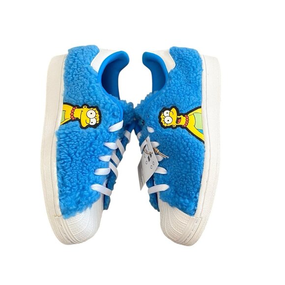 Adidas The Simpsons Marge Superstar Shoes Kids GZ1774 New With Tags Size 4 - Picture 3 of 5